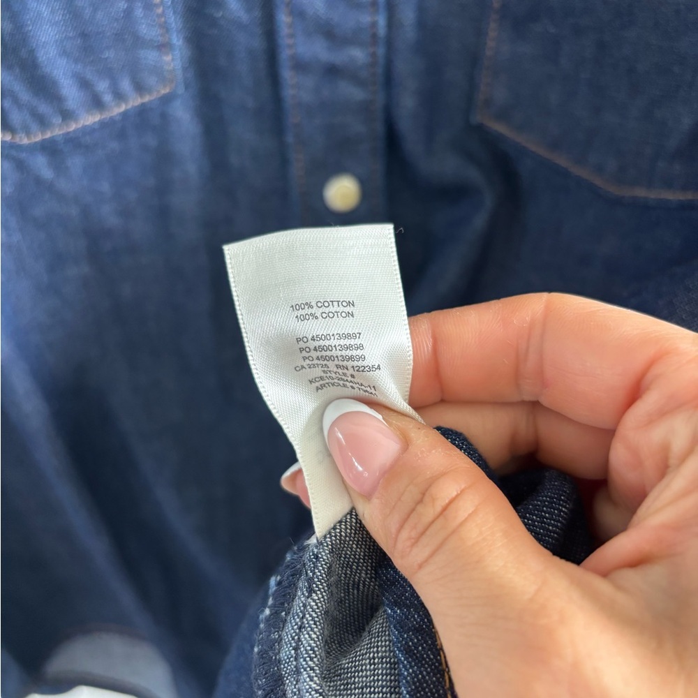 SOLD Denim Forum / Aritzia Western Snap Up Shirt | Medium - Picture 5 of 6